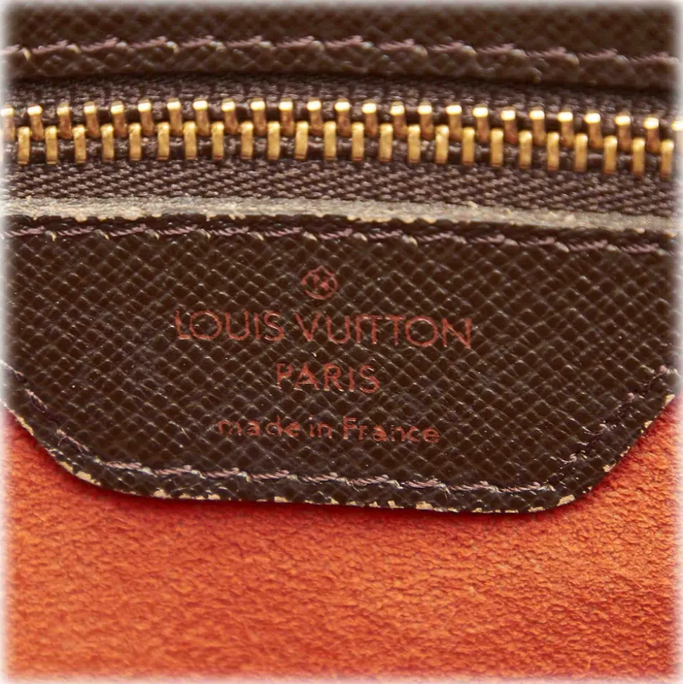 Louis Vuitton Vintage - Damier Ebene Triana - Brown - Damier Canvas and Calf Leather Handbag - Luxury High Quality - Avvenice