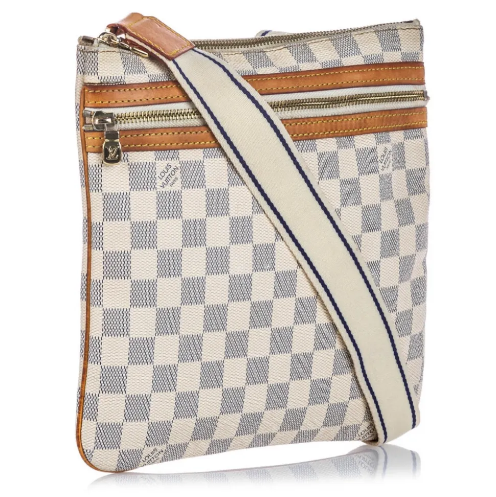 Louis Vuitton Vintage - Damier Azur Pochette Bosphore Bag - Brown - Damier Canvas Handbag - Luxury High Quality - Avvenice