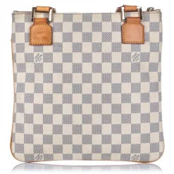 Louis Vuitton Vintage - Damier Azur Pochette Bosphore Bag - Brown - Damier Canvas Handbag - Luxury High Quality - Avvenice