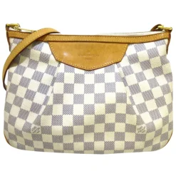 Louis Vuitton Vintage - Damier Azur Siracusa PM - White - Damier Canvas Crossbody Bag - Luxury High Quality - Avvenice