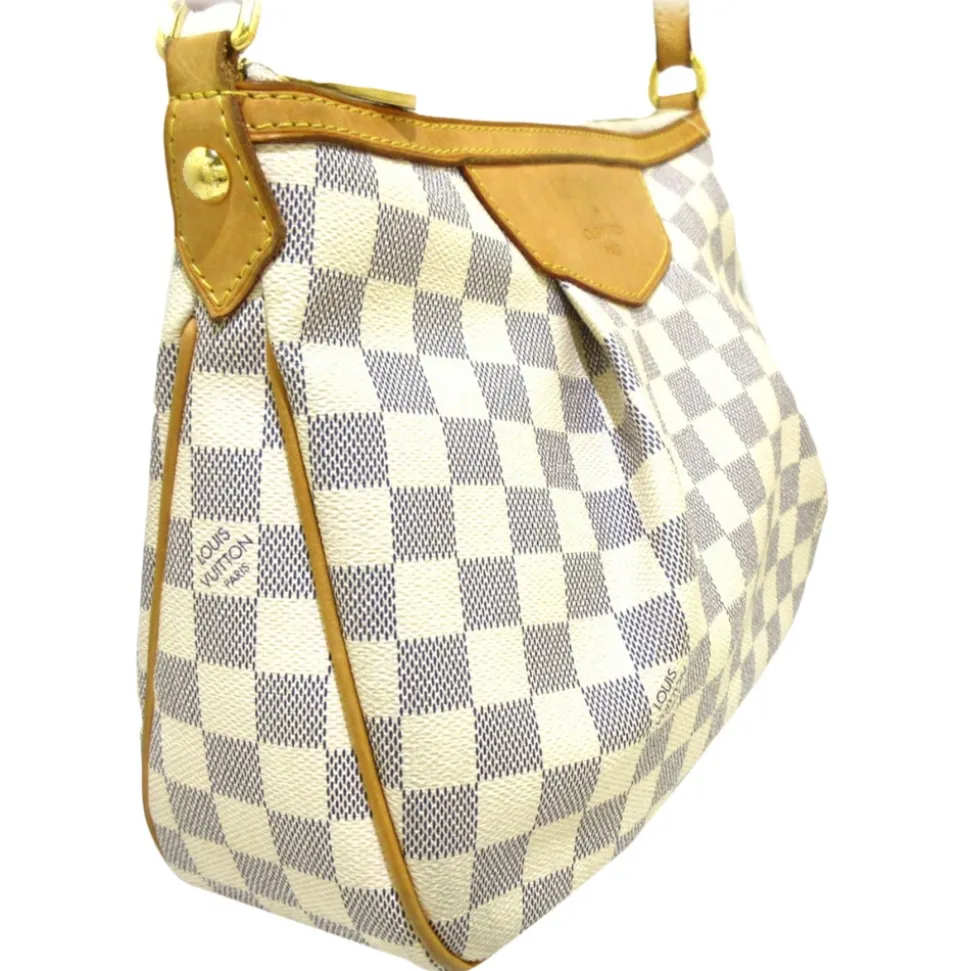 Louis Vuitton Vintage - Damier Azur Siracusa PM - White - Damier Canvas Crossbody Bag - Luxury High Quality - Avvenice