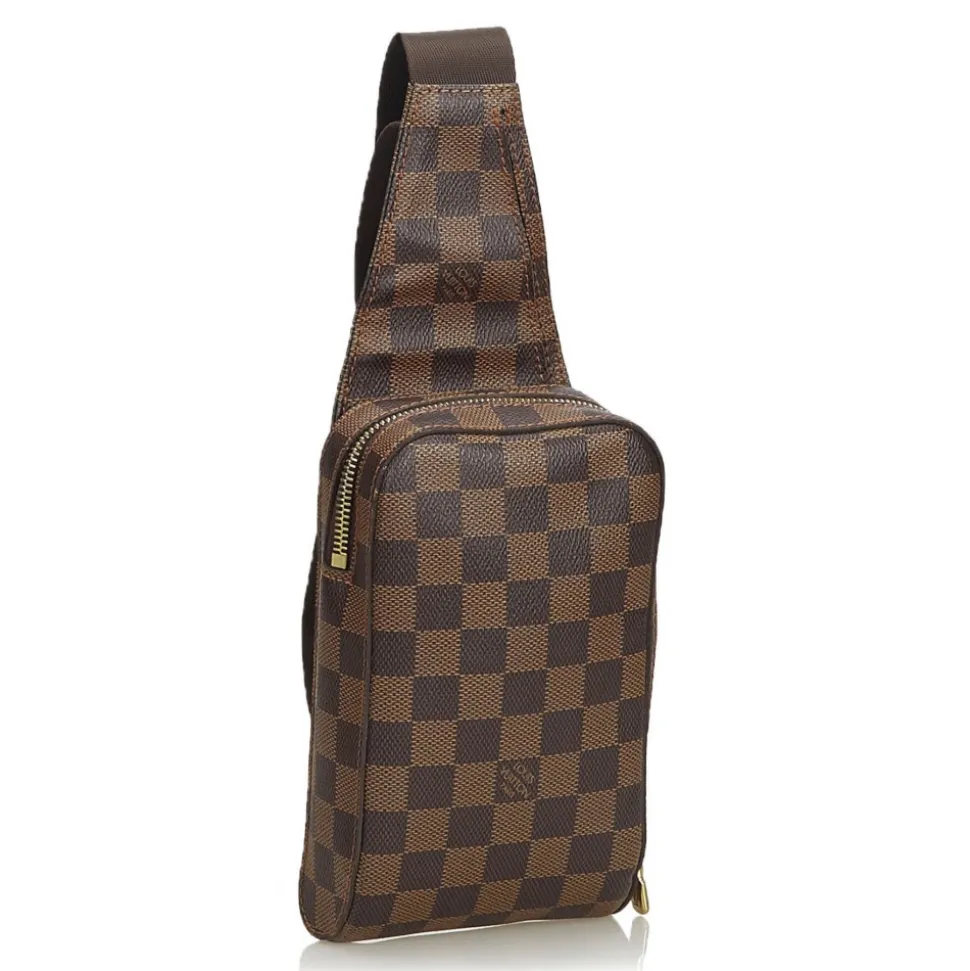 Louis Vuitton Vintage - Damier Ebene Geronimos Bag - Brown - Monogram Canvas and Leather Shoulder Bag - Luxury High Quality - Avvenice