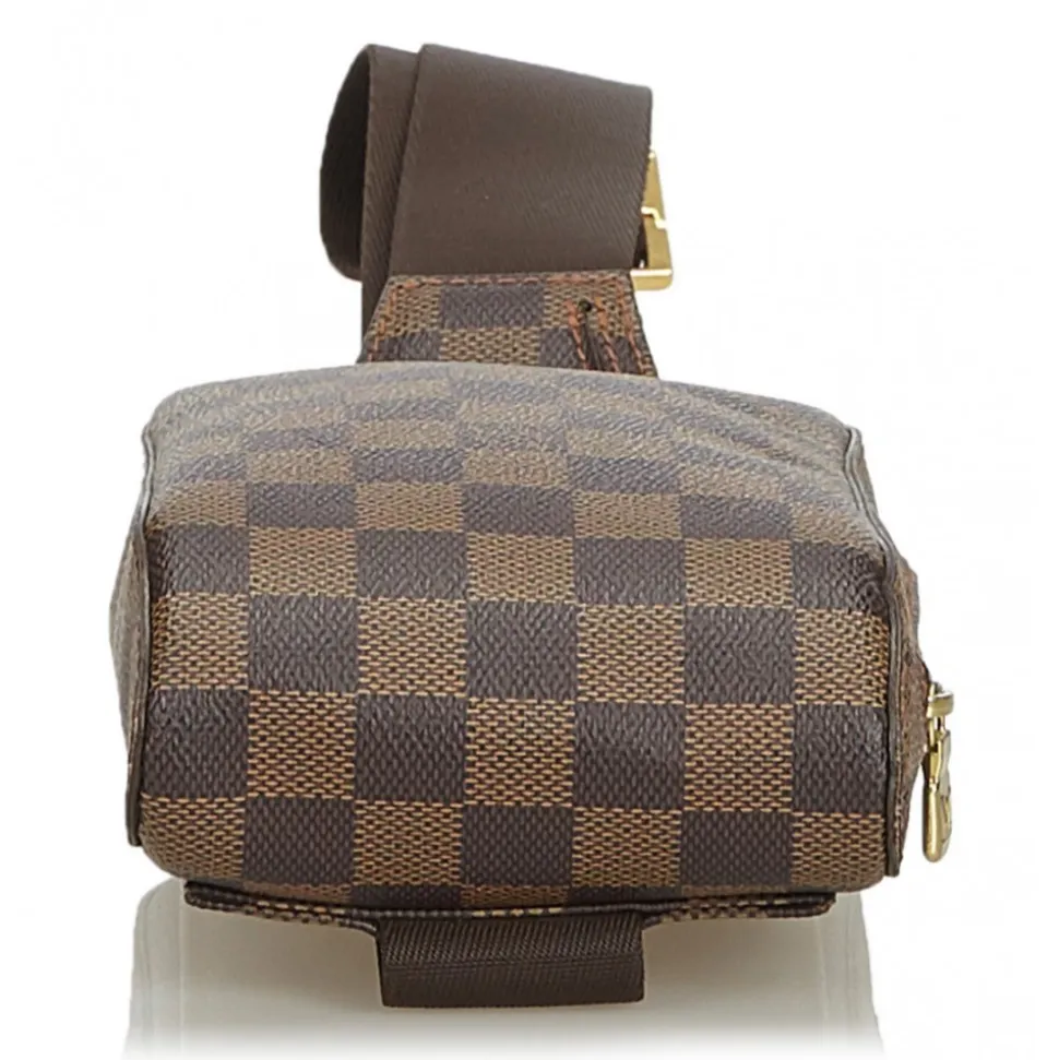 Louis Vuitton Vintage - Damier Ebene Geronimos Bag - Brown - Monogram Canvas and Leather Shoulder Bag - Luxury High Quality - Avvenice