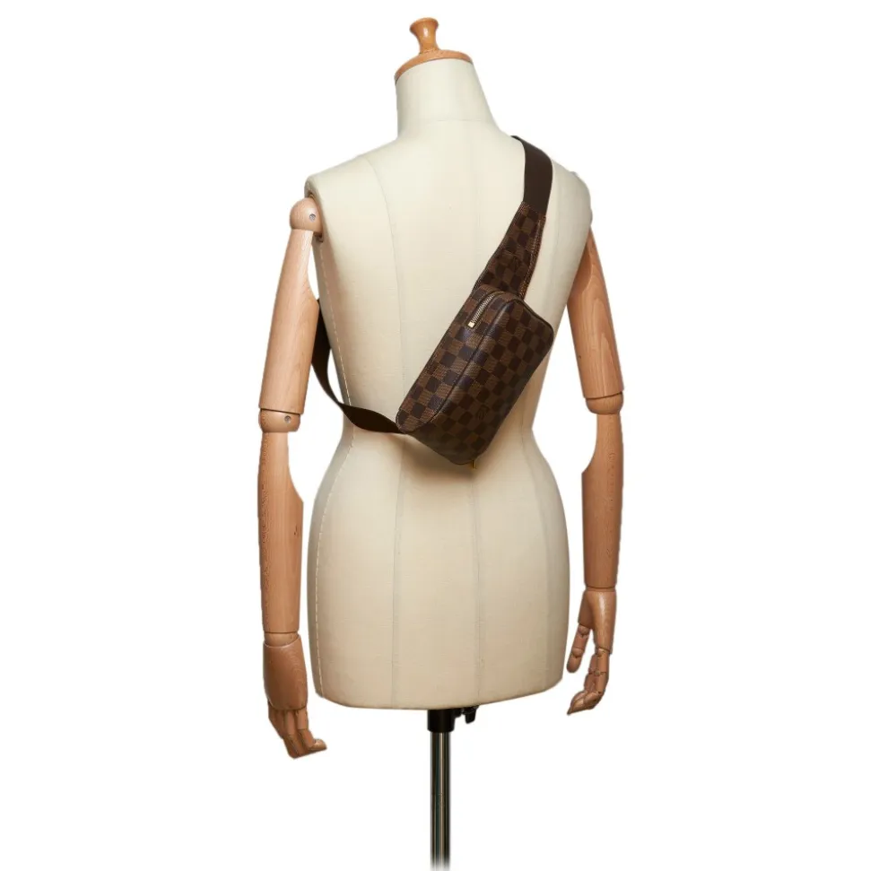 Louis Vuitton Vintage - Damier Ebene Geronimos Bag - Brown - Monogram Canvas and Leather Shoulder Bag - Luxury High Quality - Avvenice