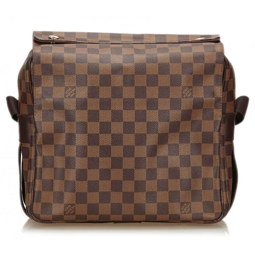 Louis Vuitton Vintage - Damier Ebene Naviglio Bag - Brown - Damier Canvas and Leather Handbag - Luxury High Quality - Avvenice