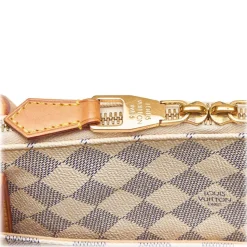 Louis Vuitton Vintage - Damier Azure Figheri PM Bag - White Ivory Blue - Damier Canvas and Leather Handbag - Luxury High Quality - Avvenice