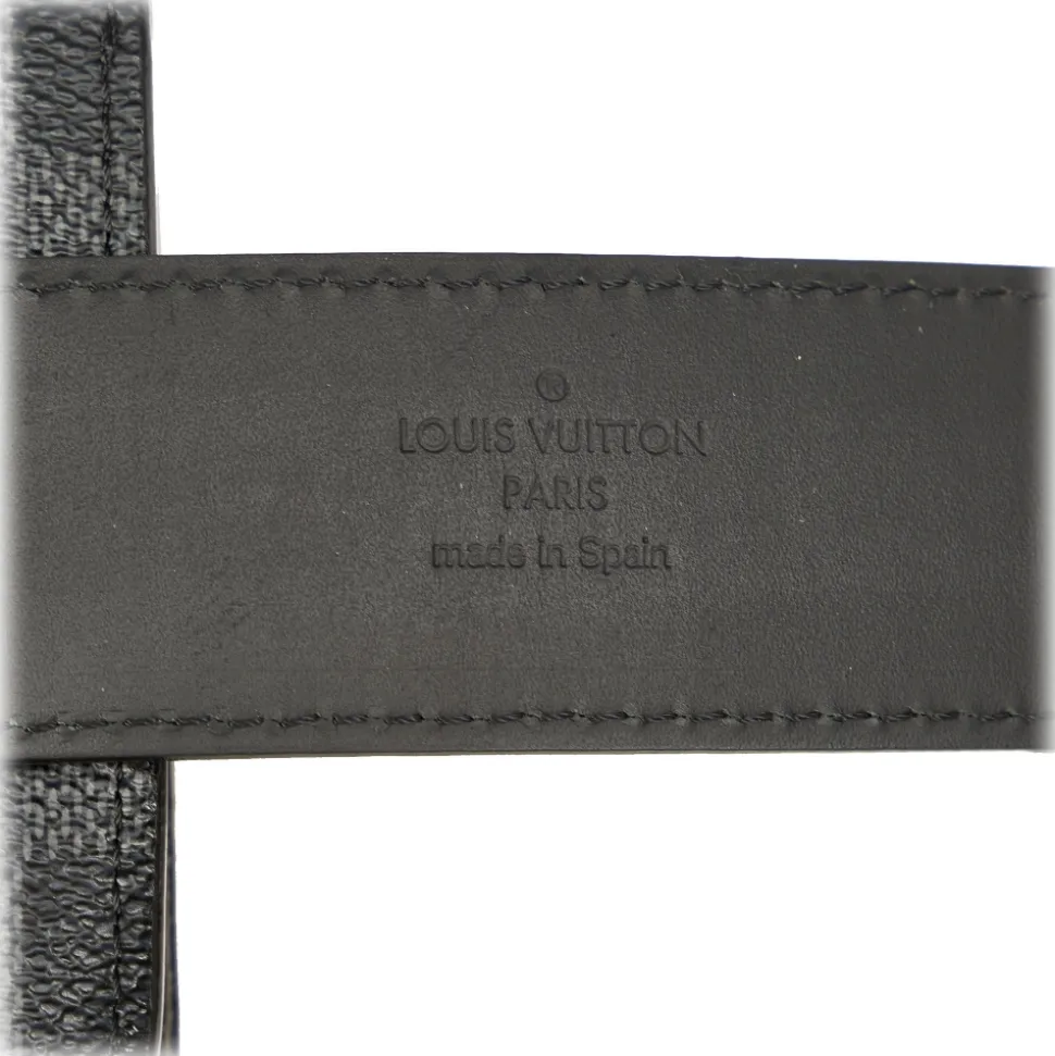 Louis Vuitton Vintage - Damier Graphite Pochette Homme Ceinture - Black Gray - Damier Canvas Belt Bag - Luxury High Quality - Avvenice
