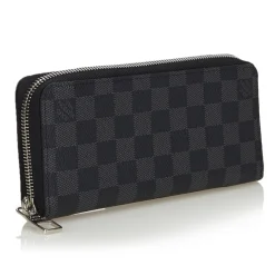 Louis Vuitton Vintage - Damier Graphite Vertical Zippy Wallet - Graphite - Damier Leather Wallet - Luxury High Quality - Avvenice