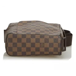 Louis Vuitton Vintage - Damier Ebene Olav PM Bag - Brown - Damier Canvas and Leather Handbag - Luxury High Quality - Avvenice