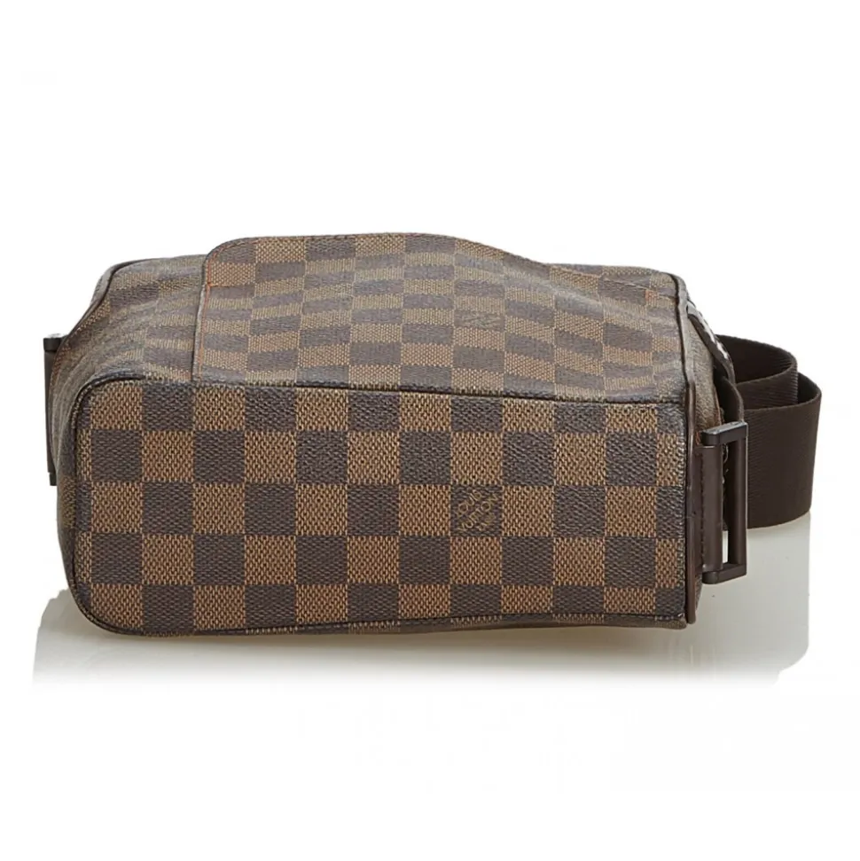 Louis Vuitton Vintage - Damier Ebene Olav PM Bag - Brown - Damier Canvas and Leather Handbag - Luxury High Quality - Avvenice