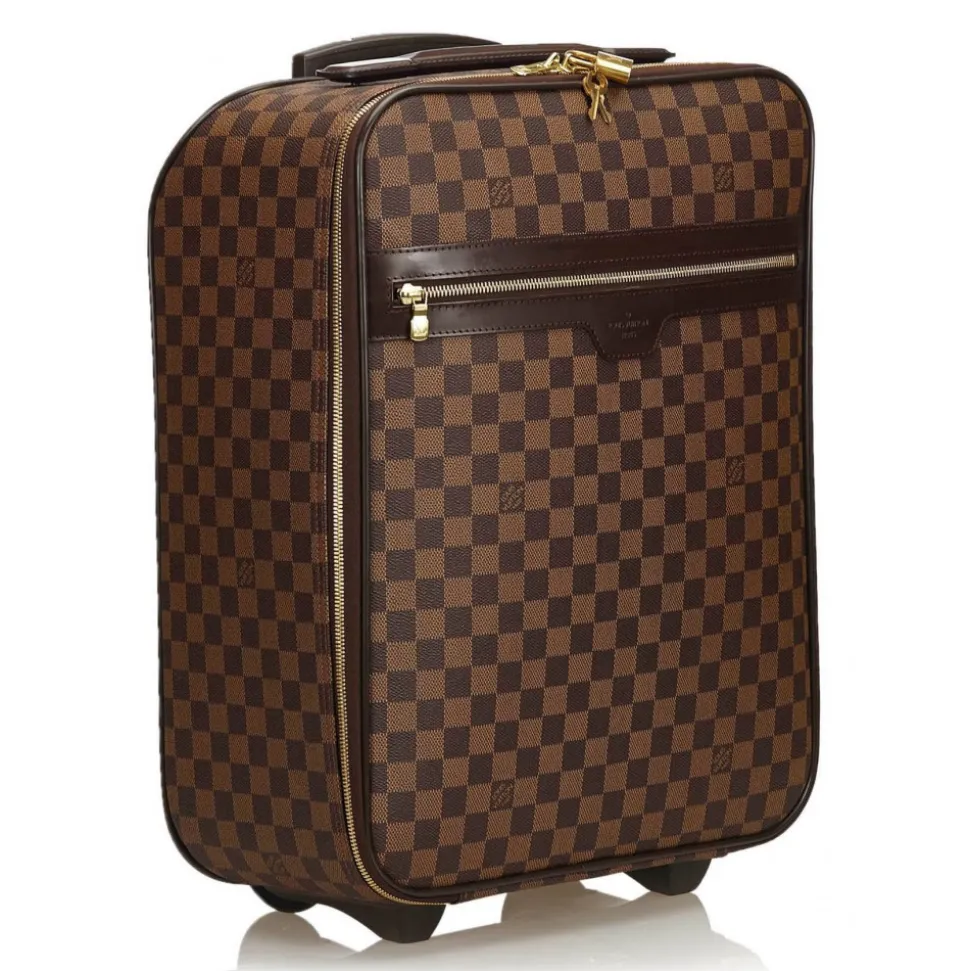 Louis Vuitton Vintage - Damier Ebene Pegase 50 Trolley - Brown - Leather Trolley - Luxury High Quality - Avvenice