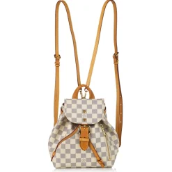 Louis Vuitton Vintage - Damier Azur Sperone BB - White Blue - Leather Backpack - Luxury High Quality - Avvenice