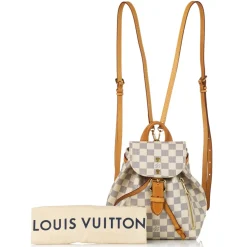 Louis Vuitton Vintage - Damier Azur Sperone BB - White Blue - Leather Backpack - Luxury High Quality - Avvenice
