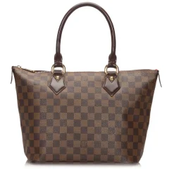 Louis Vuitton Vintage - Damier Ebene Saleya PM Bag - Brown - Damier Canvas and Leather Handbag - Luxury High Quality - Avvenice