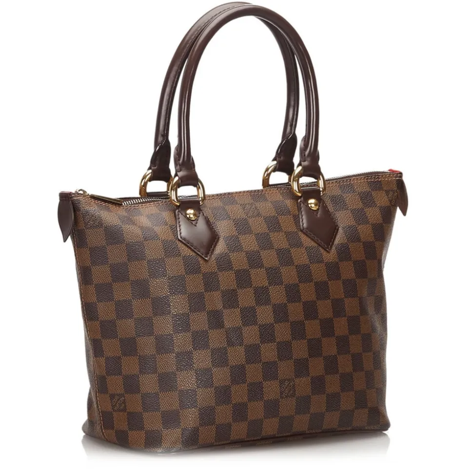 Louis Vuitton Vintage - Damier Ebene Saleya PM Bag - Brown - Damier Canvas and Leather Handbag - Luxury High Quality - Avvenice