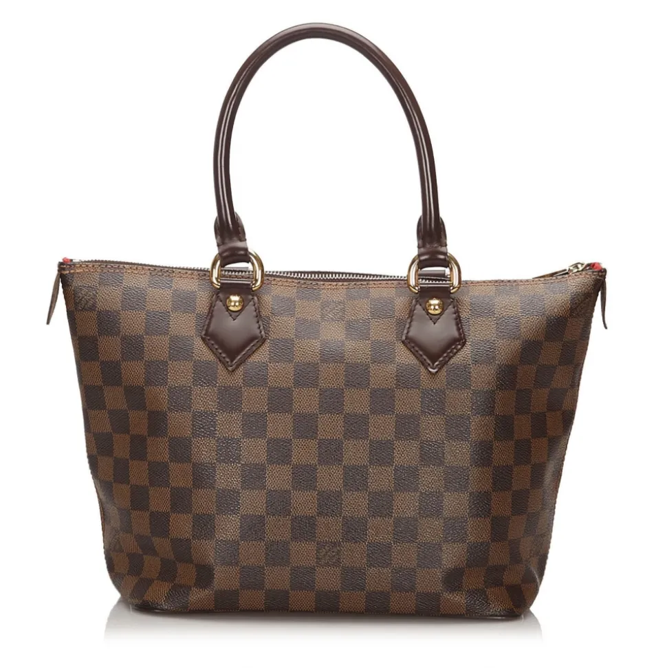 Louis Vuitton Vintage - Damier Ebene Saleya PM Bag - Brown - Damier Canvas and Leather Handbag - Luxury High Quality - Avvenice