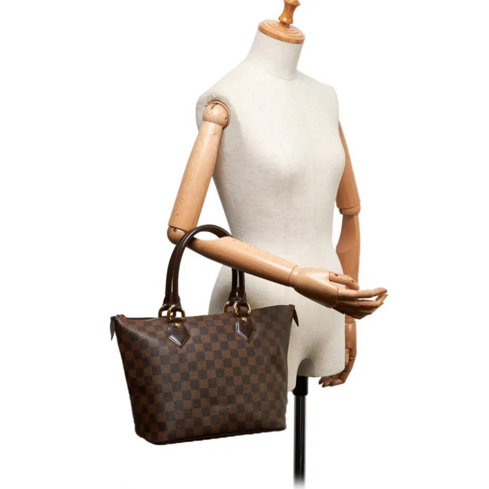 Louis Vuitton Vintage - Damier Ebene Saleya PM Bag - Brown - Damier Canvas and Leather Handbag - Luxury High Quality - Avvenice