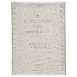 Louis Vuitton Vintage - Damier Infini Belt - White Silver - Leather Belt - Luxury High Quality - Avvenice