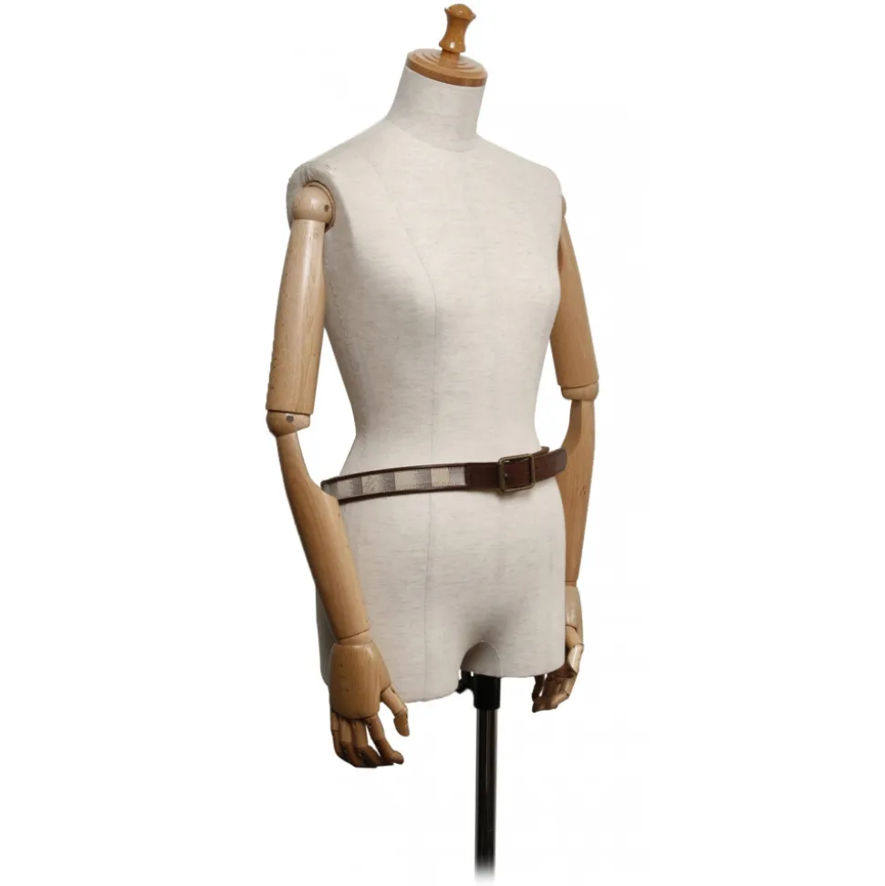 Louis Vuitton Vintage - Damier Azur San Tulle Belt - Blue White - Leather Belt - Luxury High Quality - Avvenice