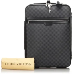 Louis Vuitton Vintage - Damier Graphite Pegase 55 - Black Gray - Damier Canvas and Leather Trolley - Luxury High Quality - Avvenice