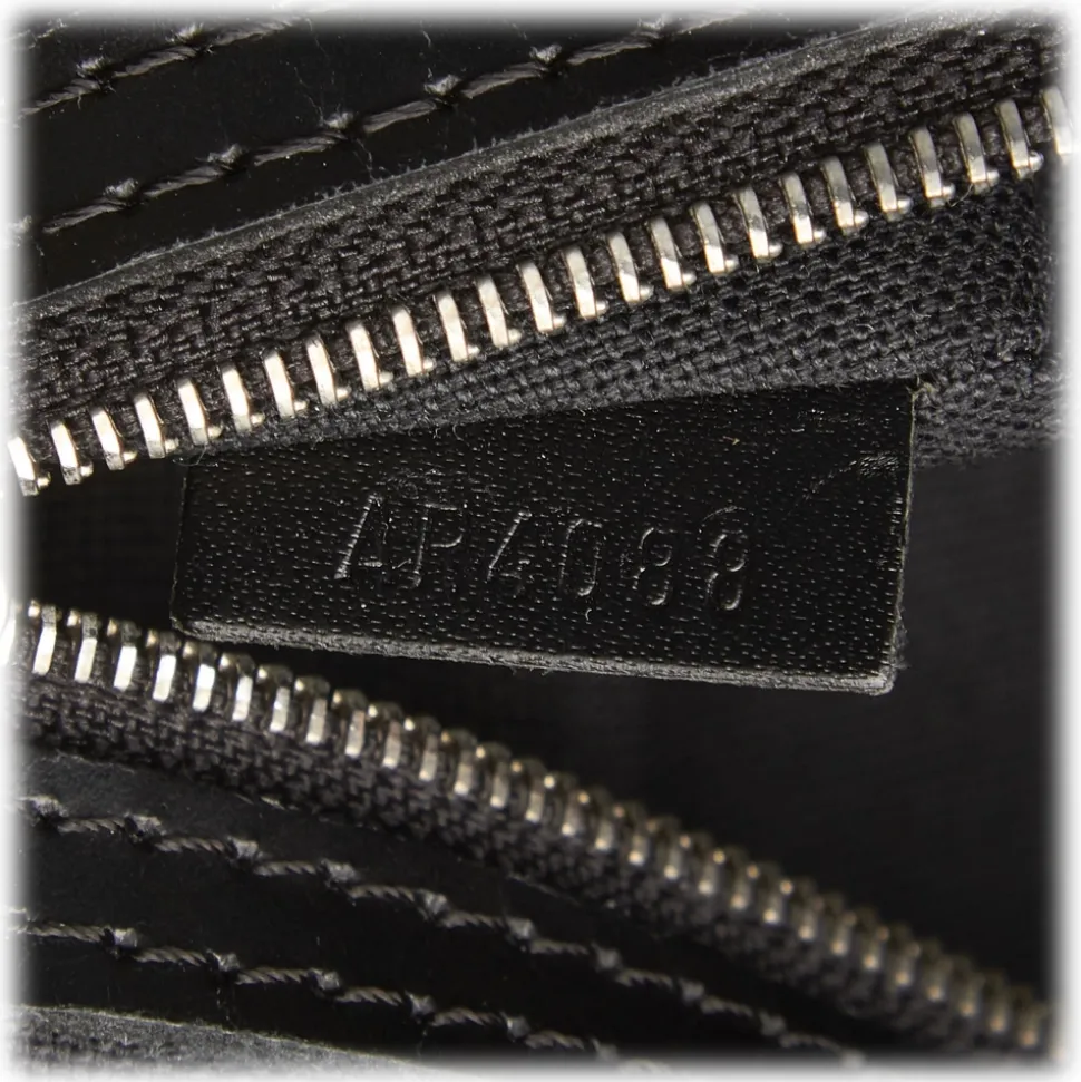 Louis Vuitton Vintage - Damier Graphite Sac Leoh Bag - Black Gray - Damier Canvas and Leather Handbag - Luxury High Quality - Avvenice