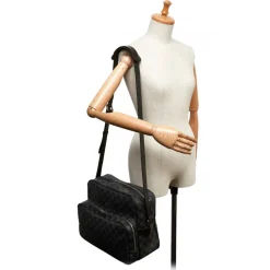 Louis Vuitton Vintage - Damier Graphite Sac Leoh Bag - Black Gray - Damier Canvas and Leather Handbag - Luxury High Quality - Avvenice