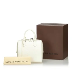 Louis Vuitton Vintage - Damier Facette Speedy Cube PM Bag - White - Damier Leather Handbag - Luxury High Quality - Avvenice
