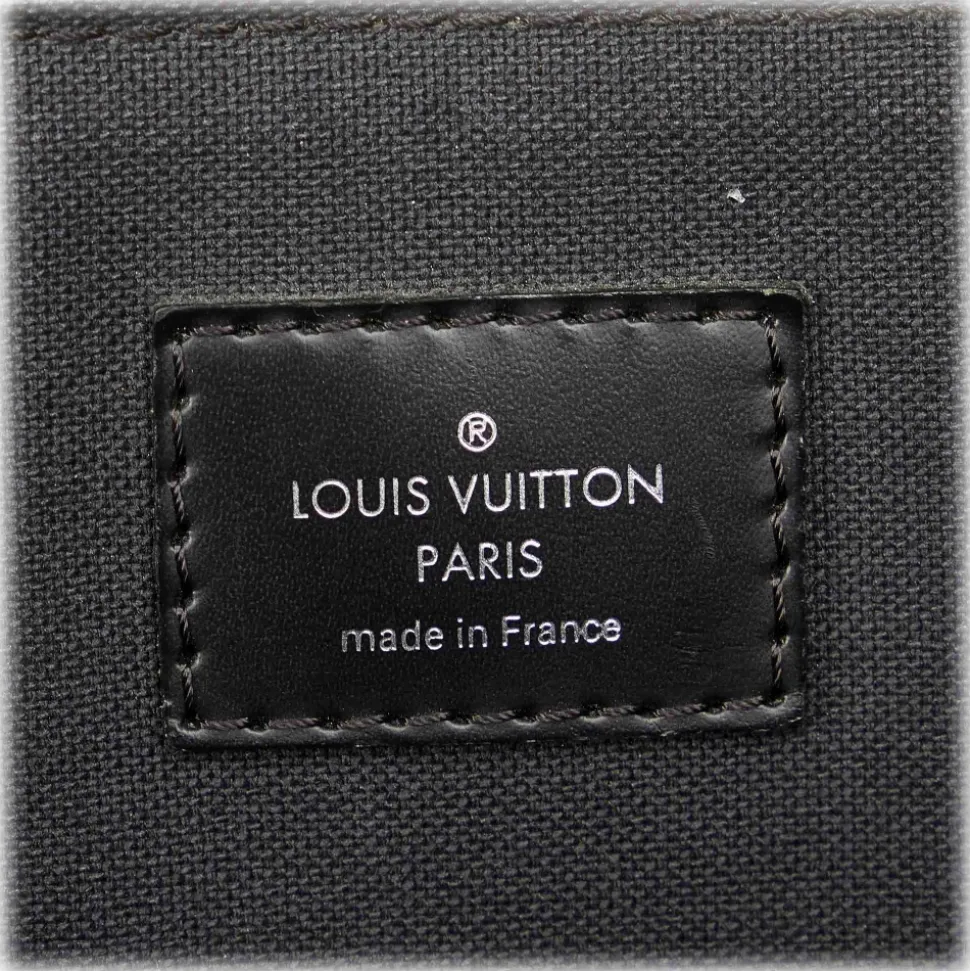Louis Vuitton Vintage - Damier Graphite Porte Documents Black Gray - Canvas and Calf Leather Business Bag - Luxury High Quality - Avvenice