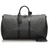 Louis Vuitton Vintage - Damier Graphite Keepall Bandouliere 55 Bag - Black Gray - Leather Handbag - Luxury High Quality - Avvenice