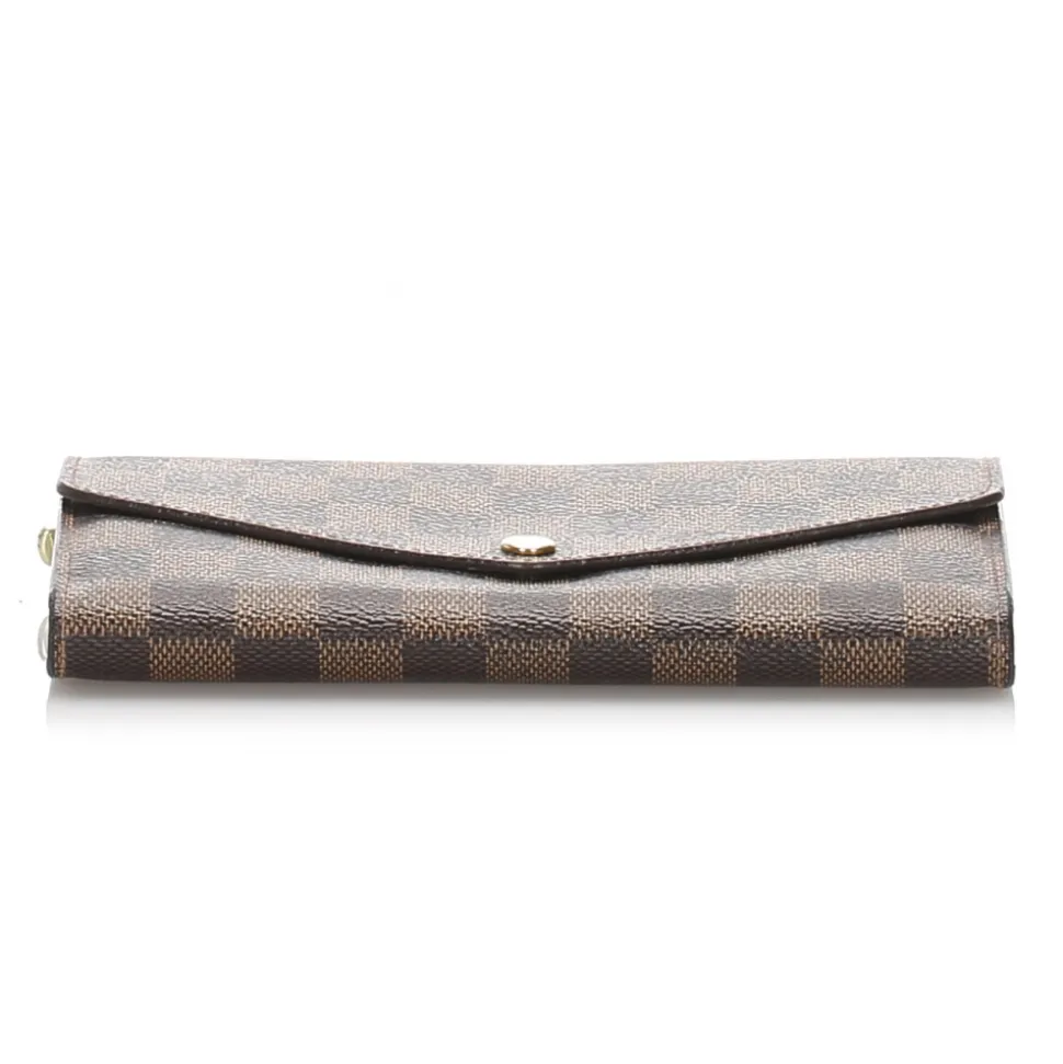 Louis Vuitton Vintage - Damier Ebene Sarah NM Wallet - Brown - Leather Wallet - Luxury High Quality - Avvenice