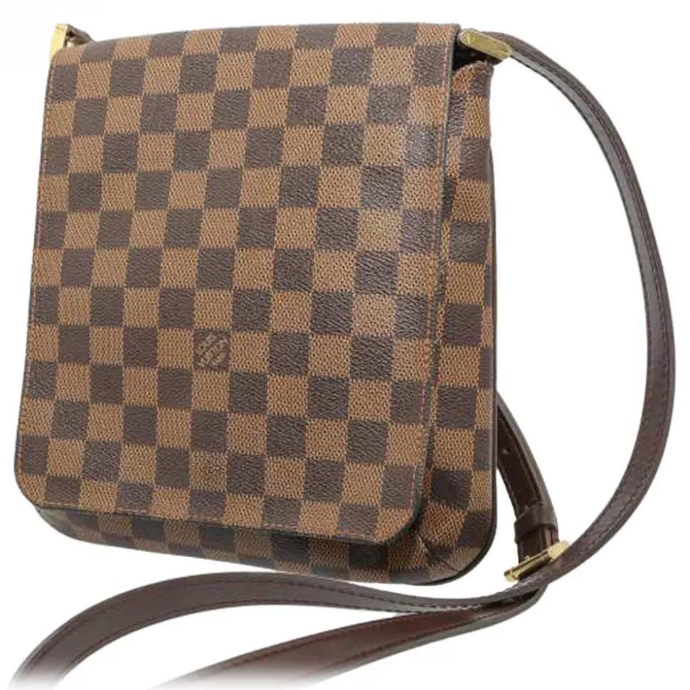 Louis Vuitton Vintage - Damier Ebene Musette Salsa - Brown - Damier Canvas and Calf Leather Crossbody Bag - Luxury High Quality - Avvenice