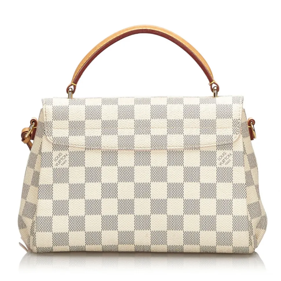 Louis Vuitton Vintage - Damier Azur Croisette Bag - White Ivory Blue - Damier Leather Handbag - Luxury High Quality - Avvenice