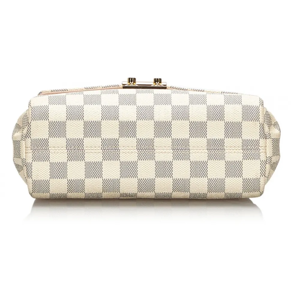 Louis Vuitton Vintage - Damier Azur Croisette Bag - White Ivory Blue - Damier Leather Handbag - Luxury High Quality - Avvenice
