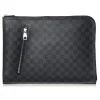 Louis Vuitton Vintage - Damier Graphite Poche Documents - Black Gray - Canvas Handbag - Luxury High Quality - Avvenice