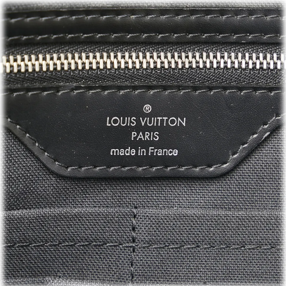 Louis Vuitton Vintage - Damier Graphite Poche Documents - Black Gray - Canvas Handbag - Luxury High Quality - Avvenice