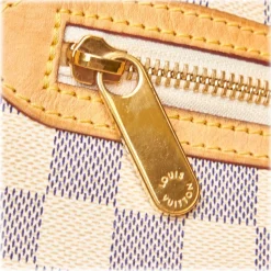 Louis Vuitton Vintage - Damier Azure Saleya GM Bag - White Ivory Blue - Damier Canvas and Leather Handbag - Luxury High Quality - Avvenice