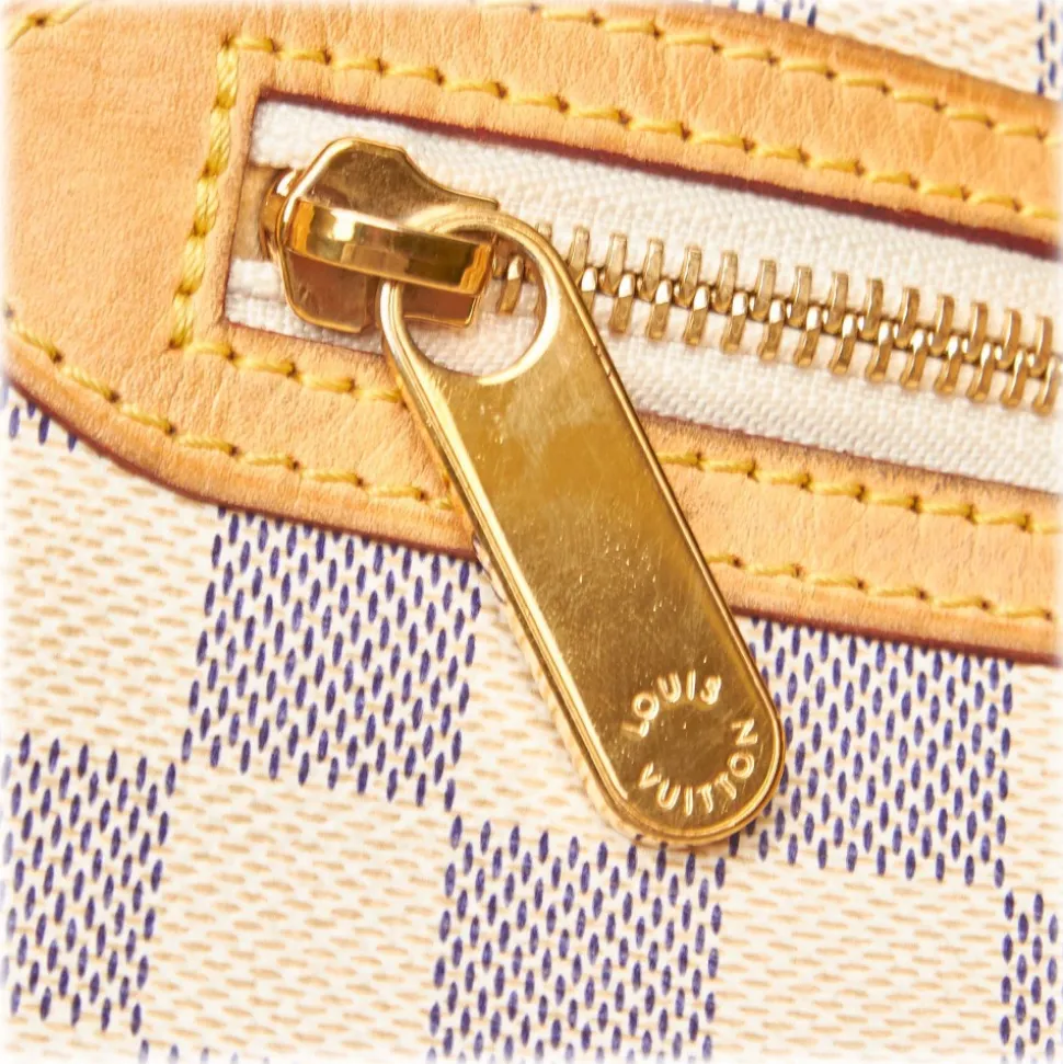 Louis Vuitton Vintage - Damier Azure Saleya GM Bag - White Ivory Blue - Damier Canvas and Leather Handbag - Luxury High Quality - Avvenice