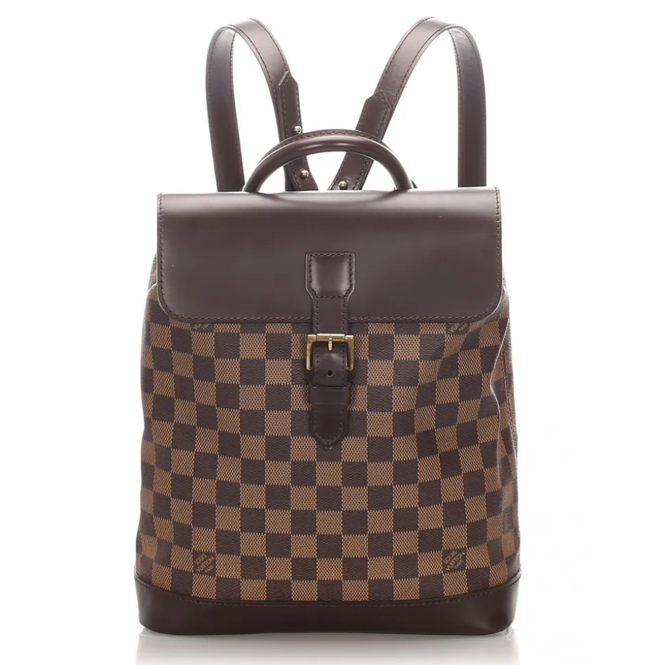 Louis Vuitton Vintage - Damier Ebene Soho Backpack - Brown - Leather Backpack - Luxury High Quality - Avvenice