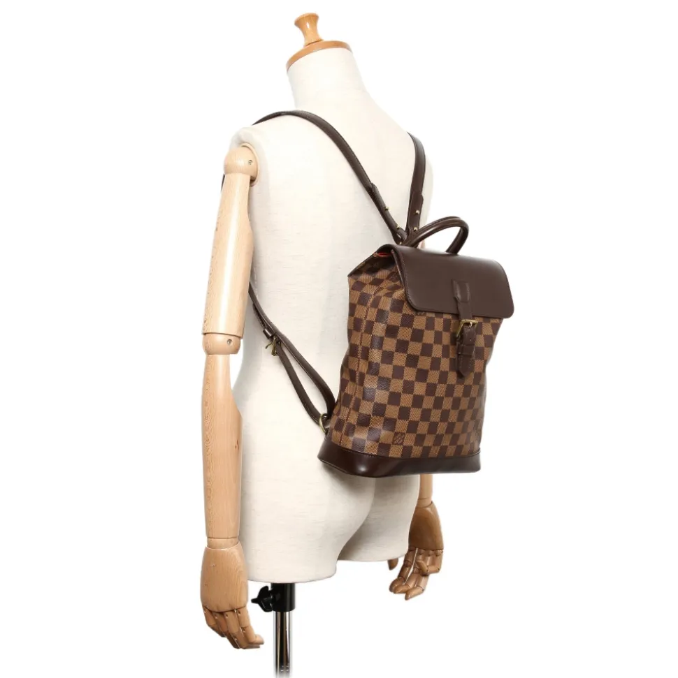 Louis Vuitton Vintage - Damier Ebene Soho Backpack - Brown - Leather Backpack - Luxury High Quality - Avvenice