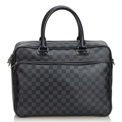 Louis Vuitton Vintage - Damier Graphite Icare Laptop Bag - Graphite - Damier Canvas and Leather - Luxury High Quality - Avvenice