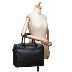 Louis Vuitton Vintage - Damier Graphite Icare Laptop Bag - Graphite - Damier Canvas and Leather - Luxury High Quality - Avvenice