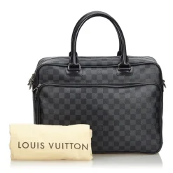 Louis Vuitton Vintage - Damier Graphite Icare Laptop Bag - Graphite - Damier Canvas and Leather - Luxury High Quality - Avvenice
