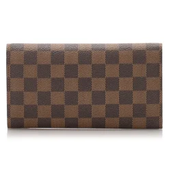 Louis Vuitton Vintage - Damier Ebene Porte Monnaie Credit Wallet - Brown - Damier Leather Wallet - Luxury High Quality - Avvenice