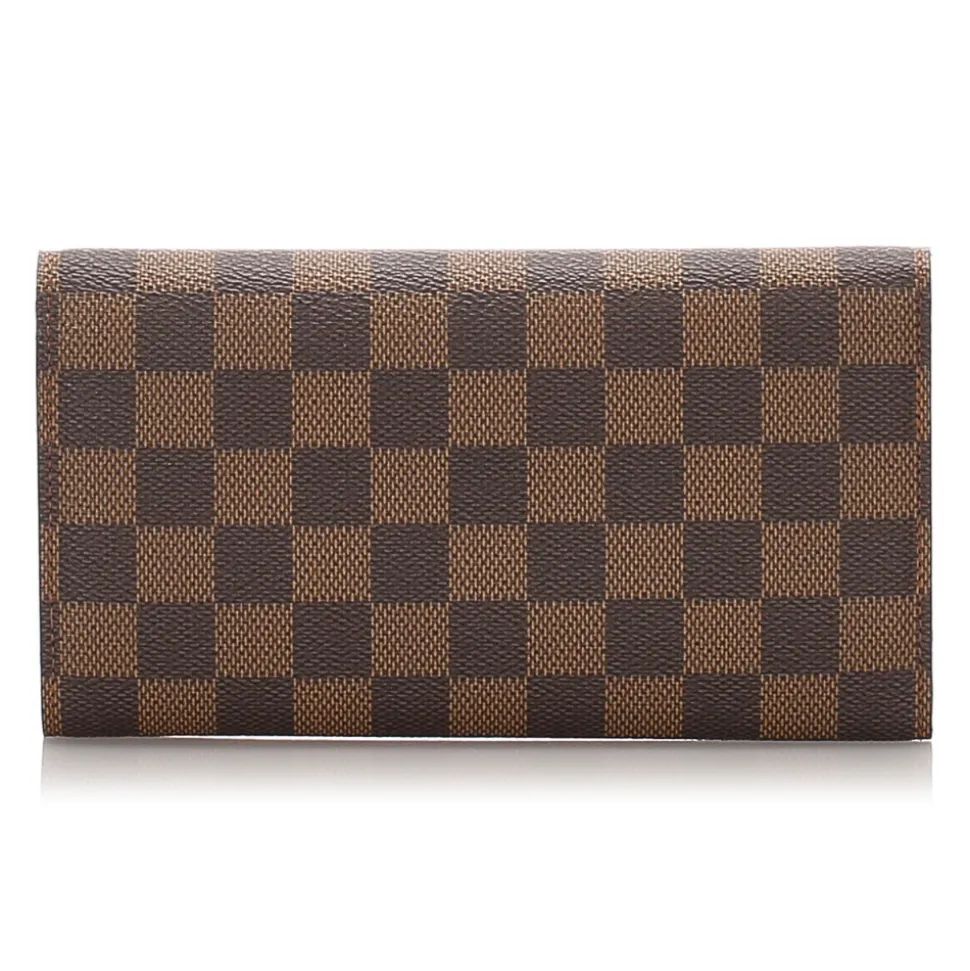 Louis Vuitton Vintage - Damier Ebene Porte Monnaie Credit Wallet - Brown - Damier Leather Wallet - Luxury High Quality - Avvenice