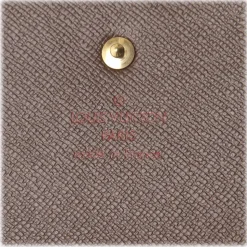 Louis Vuitton Vintage - Damier Ebene Porte Monnaie Credit Wallet - Brown - Damier Leather Wallet - Luxury High Quality - Avvenice