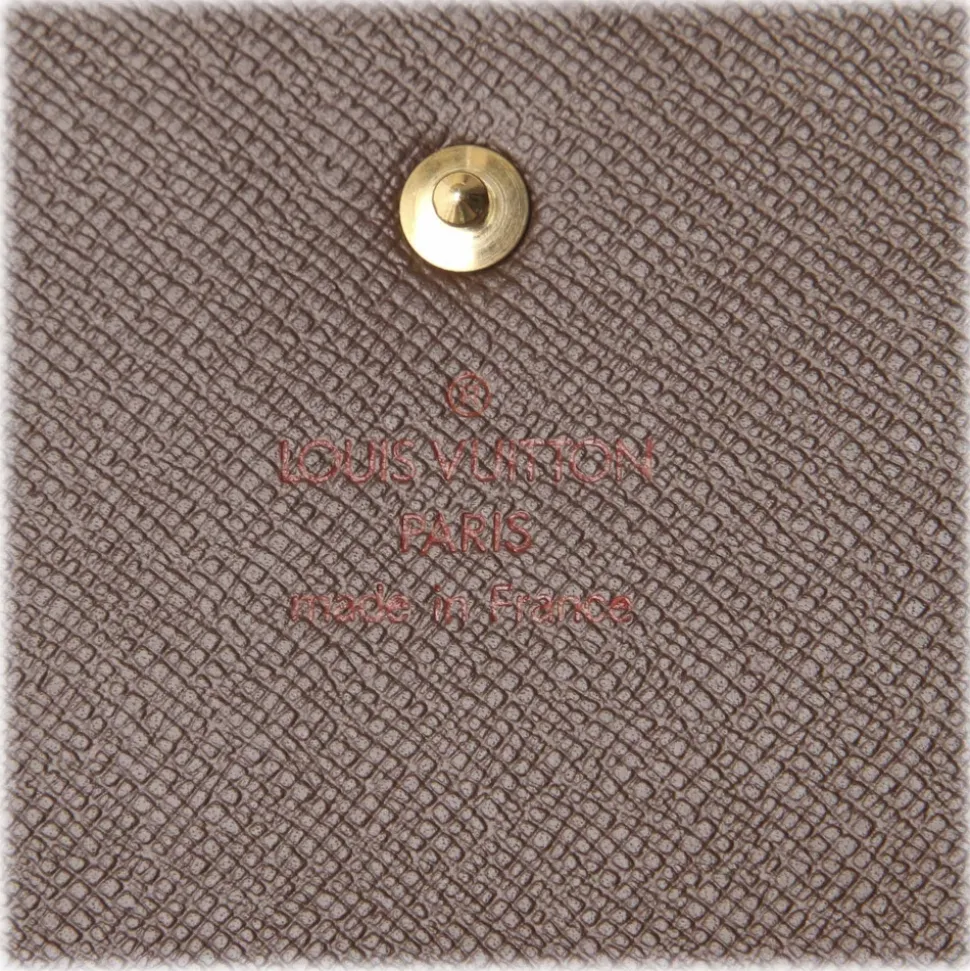 Louis Vuitton Vintage - Damier Ebene Porte Monnaie Credit Wallet - Brown - Damier Leather Wallet - Luxury High Quality - Avvenice