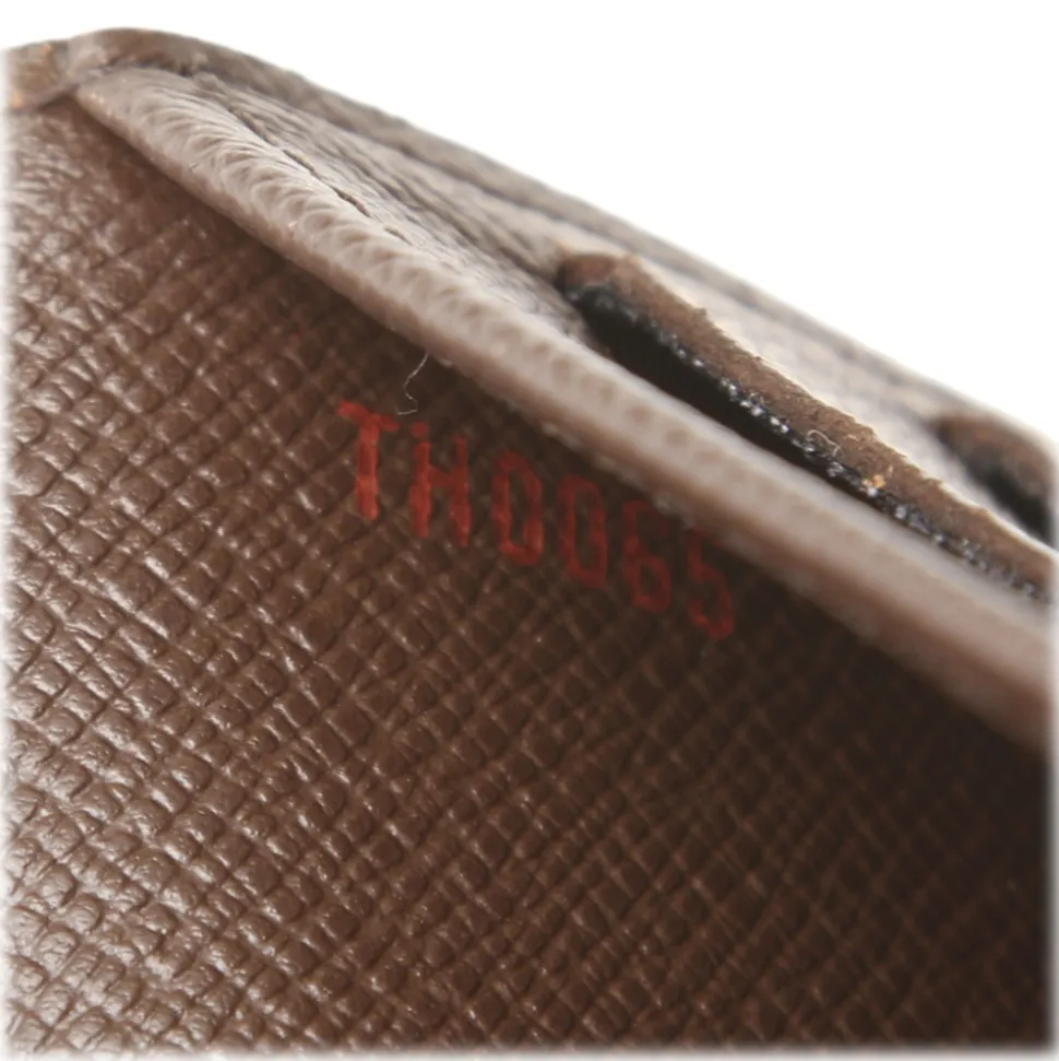 Louis Vuitton Vintage - Damier Ebene Porte Monnaie Credit Wallet - Brown - Damier Leather Wallet - Luxury High Quality - Avvenice
