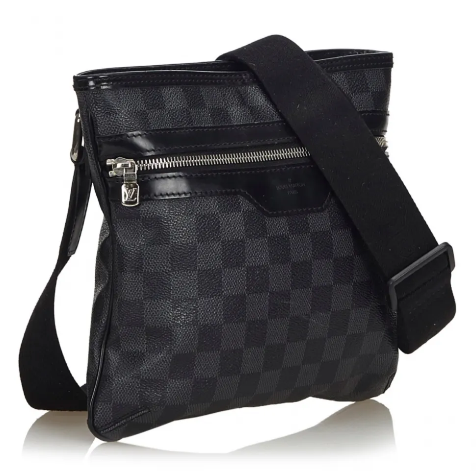 Louis Vuitton Vintage - Damier Graphite Thomas Bag - Graphite - Damier Canvas and Leather - Luxury High Quality - Avvenice