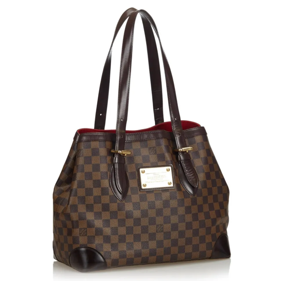 Louis Vuitton Vintage - Damier Ebene Hampstead MM Bag - Brown - Damier Canvas and Leather Handbag - Luxury High Quality - Avvenice