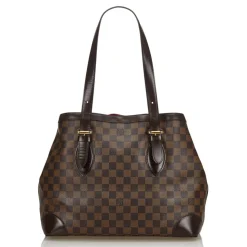 Louis Vuitton Vintage - Damier Ebene Hampstead MM Bag - Brown - Damier Canvas and Leather Handbag - Luxury High Quality - Avvenice